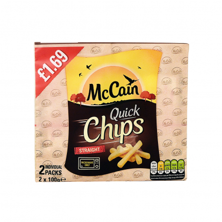 McCain πατάτες κατεψυγμένες για φούρνο μικροκυμάτων quick chips (200g)