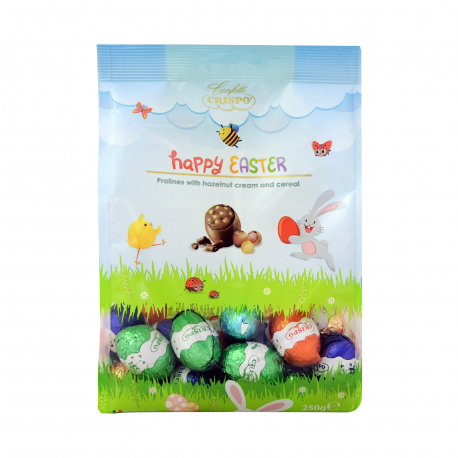 Crispo σοκολατένια αυγά happy easter chocolate (250g)