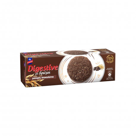 Αλλατίνη μπισκότα digestive με βρώμη ολικής άλεσης & μαύρη σοκολάτα (220g)