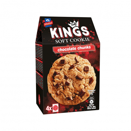 Αλλατίνη μπισκότα cookies kings soft chocolate chunks (160g)