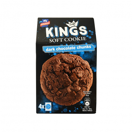 Αλλατίνη μπισκότα cookies kings soft dark chocolate chunks (160g)