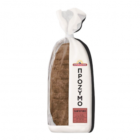Καραμολέγκος ψωμί πρόζυμο σαντορινιό - νέο προϊόν σε φέτες (500g)