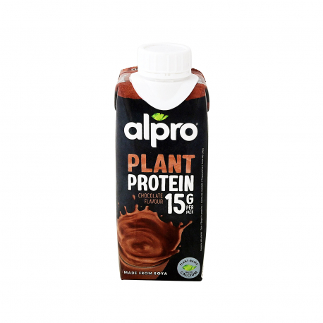 Alpro ρόφημα σόγιας plant protein σοκολάτα - χωρίς γλουτένη, χωρίς λακτόζη, νέο προϊόν (250ml)