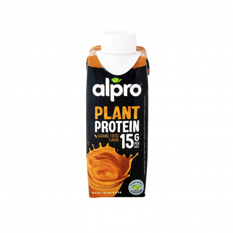 Alpro ρόφημα σόγιας plant protein caramel coffee - χωρίς γλουτένη, χωρίς λακτόζη, νέο προϊόν (250ml)