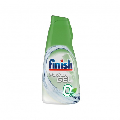 Finish υγρό απορρυπαντικό πλυντηρίου πιάτων σε μορφή gel power gel 0% 600ml (30μεζ.)