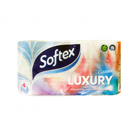 Softex ρολό χαρτί υγείας 8 τεμαχίων luxury classic - νέο προϊόν (8x90g)