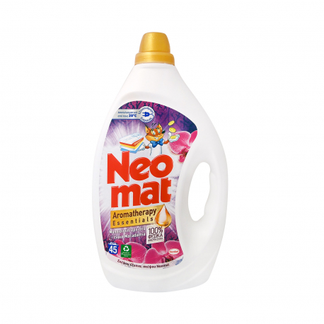 Neomat υγρό απορρυπαντικό πλυντηρίου ρούχων gel ορχιδέα 2,025lt (45μεζ.)