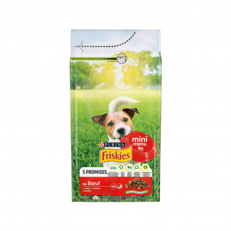 Friskies τροφή σκύλου ξηρά vitafit mini menu με βοδινό (1.5kg)