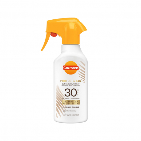 Carroten αντηλιακό γαλάκτωμα spray protect & tan high, spf30 (270ml)