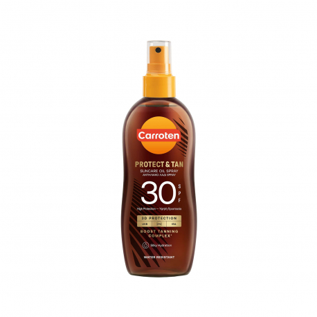 Carroten αντηλιακό λάδι spray protect & tan high, spf30 (150ml)