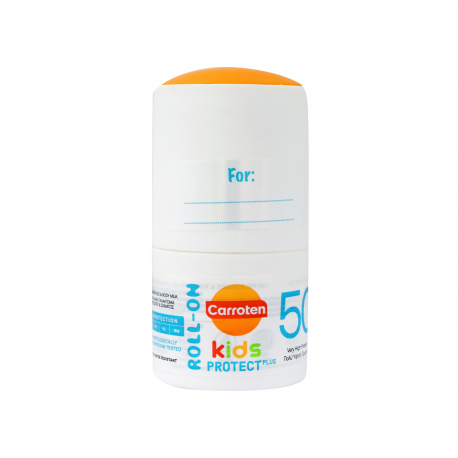 Carroten αντηλιακό γαλάκτωμα προσώπου & σώματος παιδικό roll on kids protect plus very high, spf50+ (50ml)