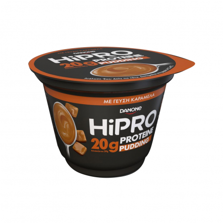 Danone επιδόρπιο ψυγείου hipro pudding καραμέλα - νέο προϊόν (200g)