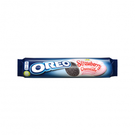 Oreo μπισκότα γεμιστά strawberry - cheesecake - νέο προϊόν (154g)