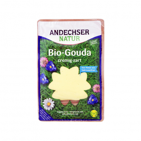 Andechser natur τυρί γκούντα για τοστ - βιολογικό, χωρίς λακτόζη σε φέτες (150g)