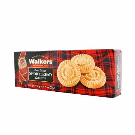 Walkers μπισκότα βουτύρου shortbread rounds (150g)