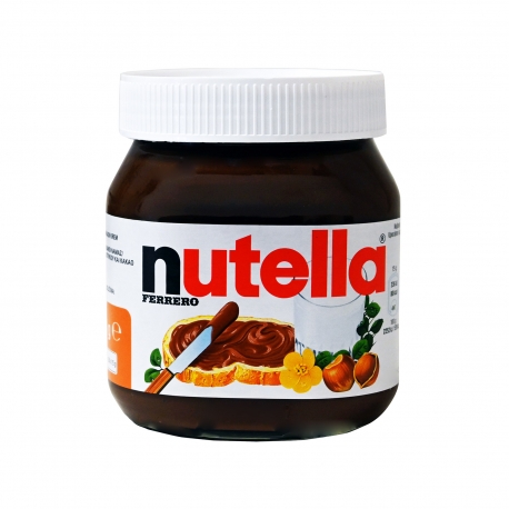 Nutella προϊόν επάλειψης ferrero πραλίνα φουντουκιού με κακάο & γάλα - χωρίς γλουτένη (400g)