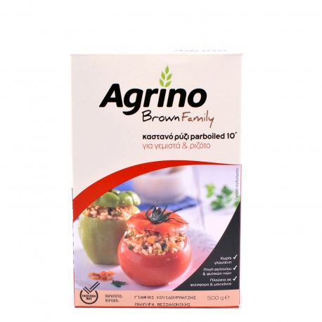 Agrino ρύζι parboiled για γεμιστά & ριζότο - χωρίς γλουτένη, από Έλληνα παραγωγό (500g)