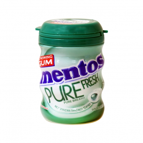 Mentos τσίχλες pure fresh wintergreen - χωρίς προσθήκη ζάχαρης (60g)