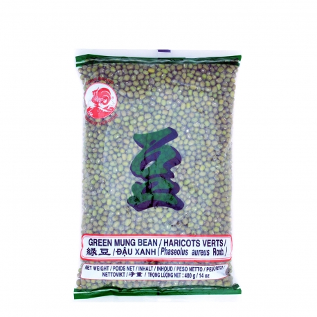 Cock brand φασόλια mung bean πράσινα (400g)