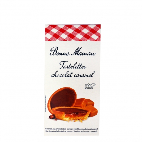 Bonne maman ταρτάκια γεμιστά chocolate & caramel - προϊόντα που μας ξεχωρίζουν (135g)