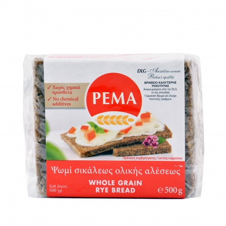Pema ψωμί σικάλεως ολικής αλέσεως (500g)