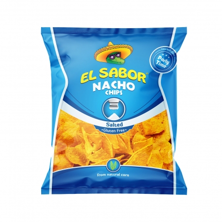 El Sabor σνακ καλαμποκιού nacho chips salted - χωρίς γλουτένη (225g)