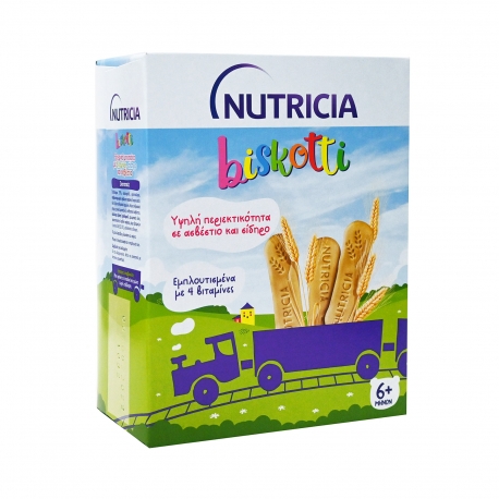 Nutricia μπισκότα παιδικά biskotti με 6 δημητριακά,  με βιταμίνες, σίδηρο & ασβέστιο 6+ μηνών (180g)