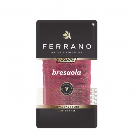 Ifantis bresaola ferrano αργής ωρίμανσης - χωρίς γλουτένη, χωρίς λακτόζη (80g)