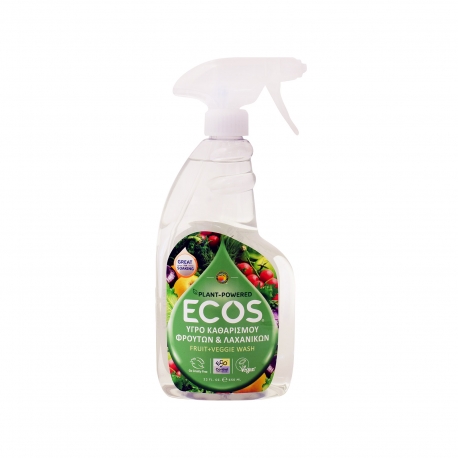 Ecos υγρό καθαρισμού φρούτων & λαχανικών ecos - οικολογικά, vegan (650ml)