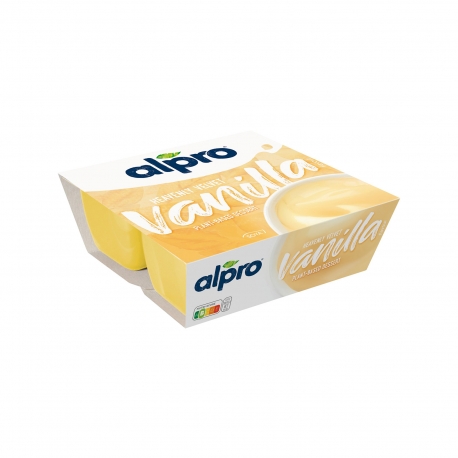 Alpro επιδόρπιο σόγιας ψυγείου βανίλια - χωρίς λακτόζη, vegetarian, vegan (4x125g)