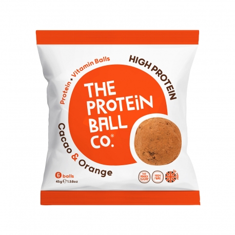 The protein ball co σνακ μπαλίτσες cacao & orange - προϊόντα που μας ξεχωρίζουν (45g)