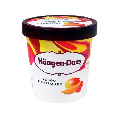 Haagen Dazs παγωτό οικογενειακό mango - raspberry (0.4kg)