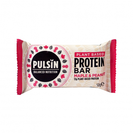 Pulsin μπάρα πρωτεΐνης protein booster φιστίκι & σιρόπι σφενδάμου - vegan (50g)