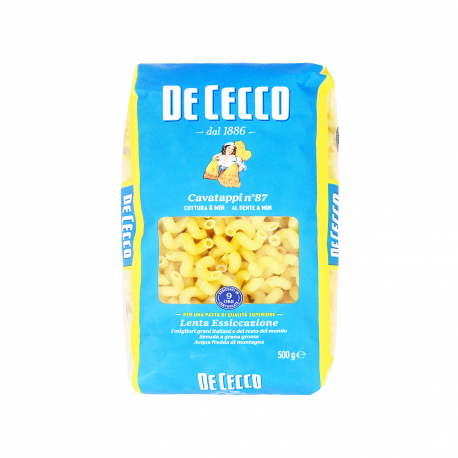 De Cecco πάστα ζυμαρικών cavatappi No. 87 - προϊόντα που μας ξεχωρίζουν (500g)