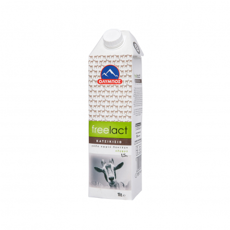 Όλυμπος γάλα κατσικίσιο μακράς διάρκειας freelact ελαφρύ 1,5% - χωρίς λακτόζη, από κατσικίσιο γάλα (1lt)