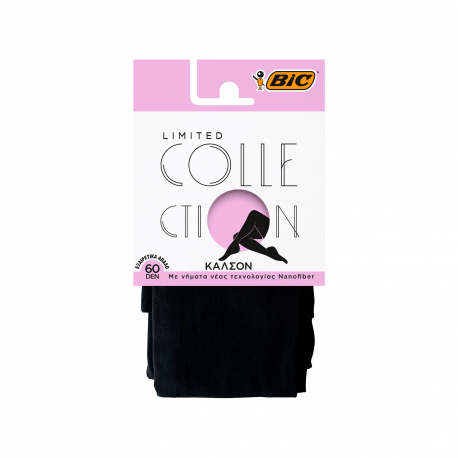 BIC καλσόν nano - limited collection μαύρο - small 60den