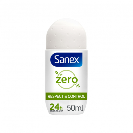 Sanex αποσμητικό roll on zero 0% respect & control (50ml)