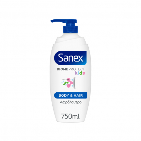Sanex αφρόλουτρο παιδικό biome protect dermo kids (750ml)