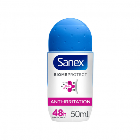 Sanex αποσμητικό roll on biome protect anti - irritation (50ml)