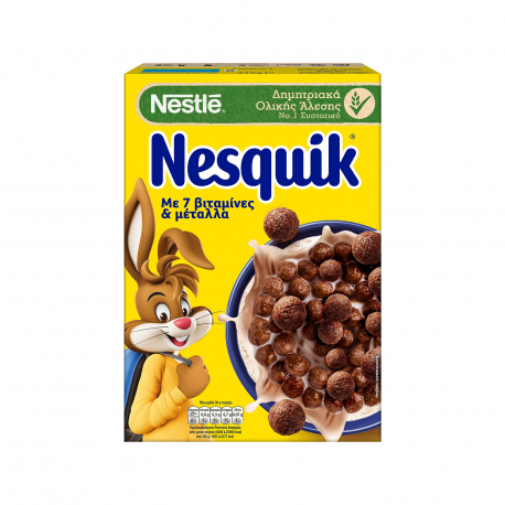 Nesquik δημητριακά ολικής άλεσης παιδικά σοκολατένια (375g)