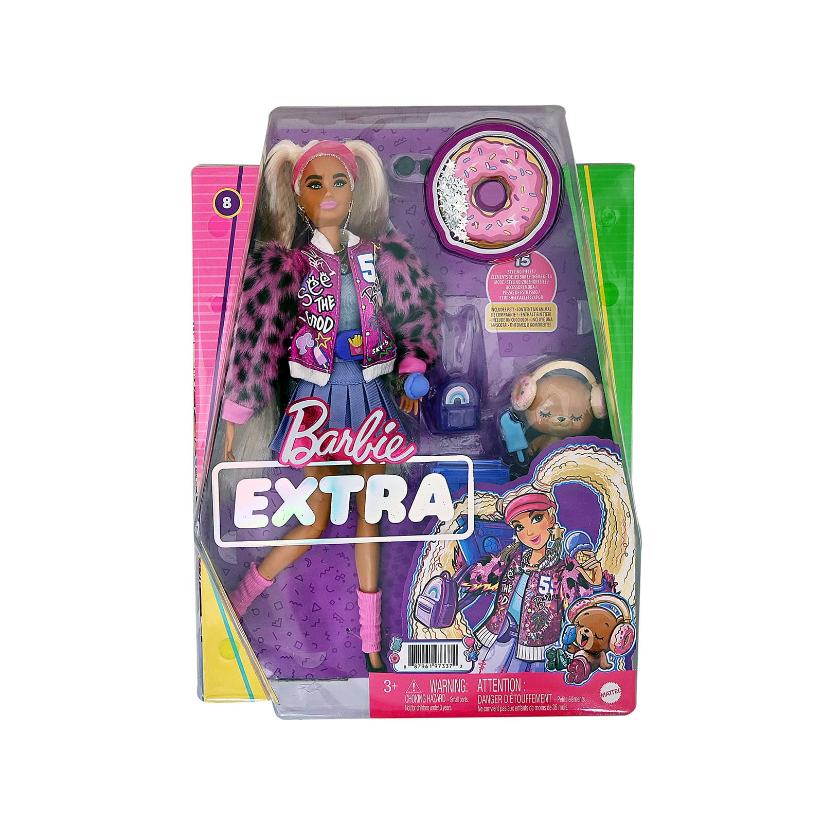 Barbie Extra παιχνίδι κούκλα παιδική extra εικόνα 1