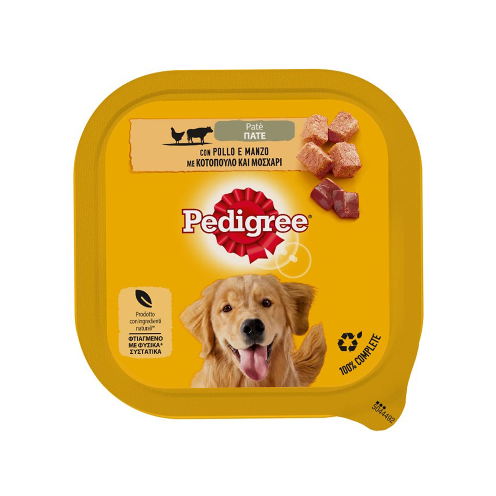 Pedigree τροφή σκύλου πατέ με κοτόπουλο & μοσχάρι 300g εικόνα 1