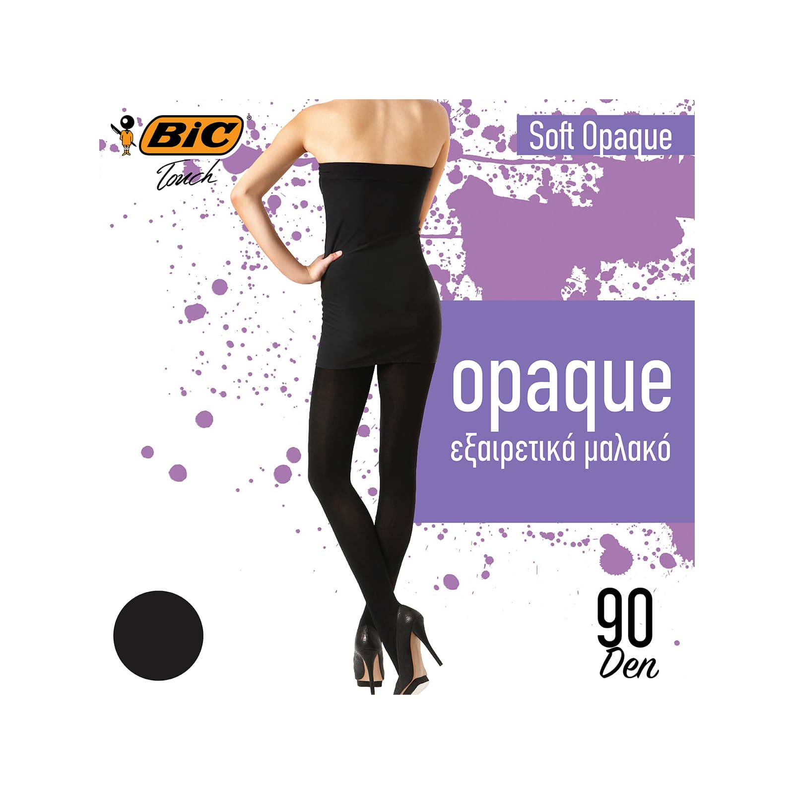Bic Soft Opaque καλσόν medium /μαύρο αδιαφανές 90den εικόνα 1
