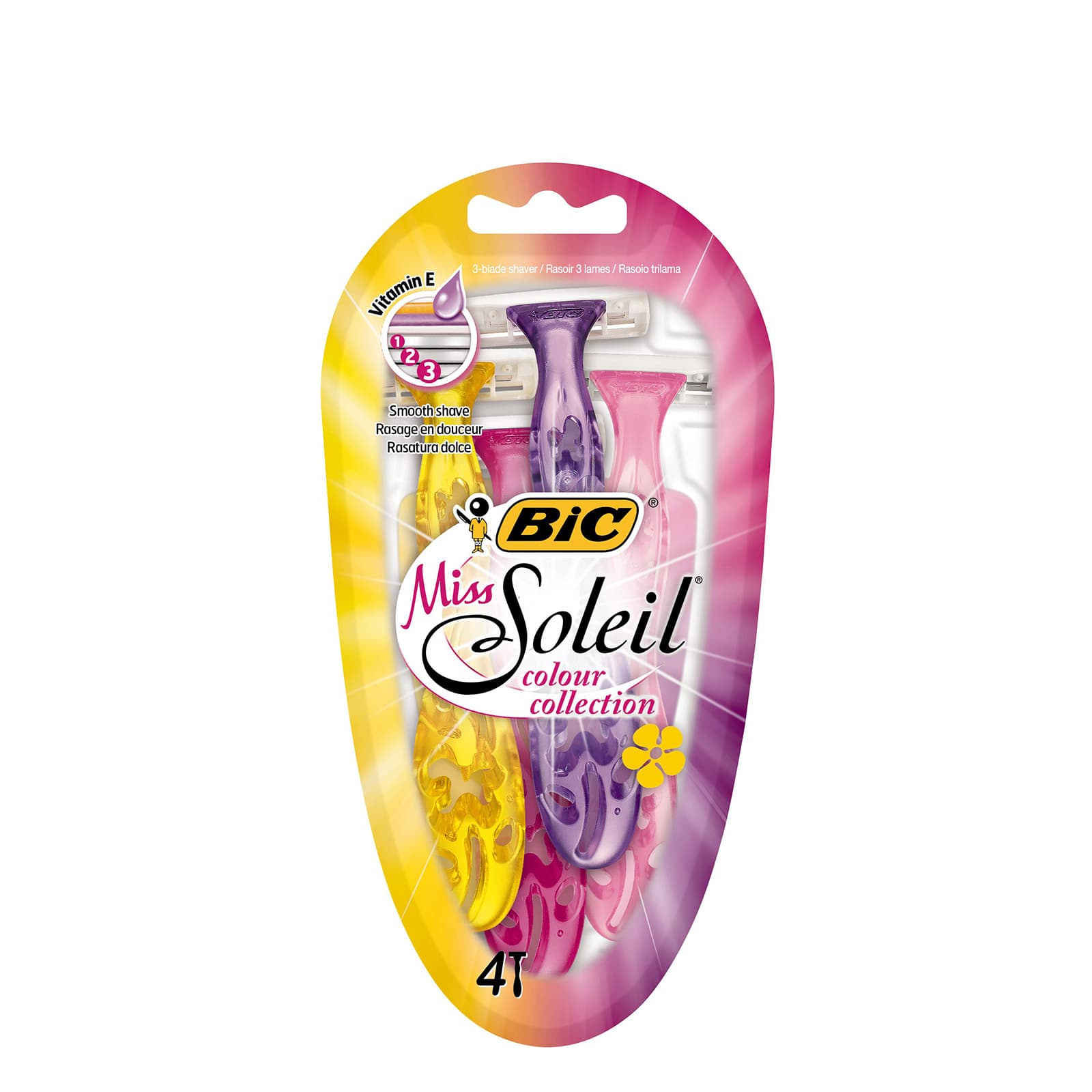 Bic Miss Soleil ξυραφάκια γυναικεία colour collection γυναικεία 4τεμ εικόνα 1