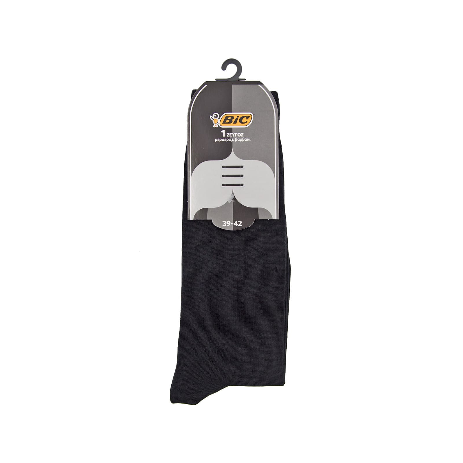 Bic San remo κάλτσα μερσεριζέ βαμβάκι μαύρο / Nο. 39 - 42 εικόνα 1