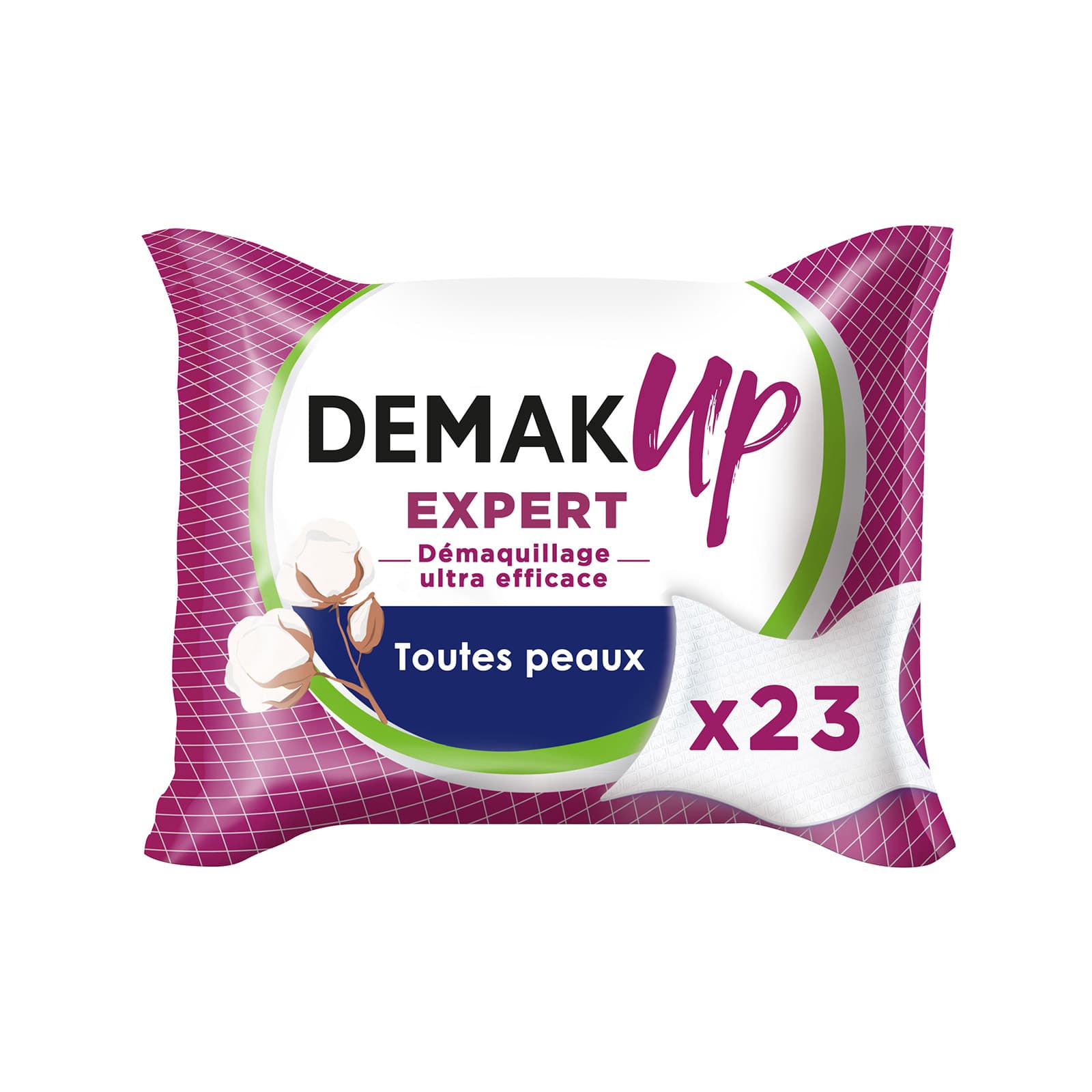 Demak Up Expert υγρά μαντηλάκια ντεμακιγιάζ cotton science 23τεμ εικόνα 1