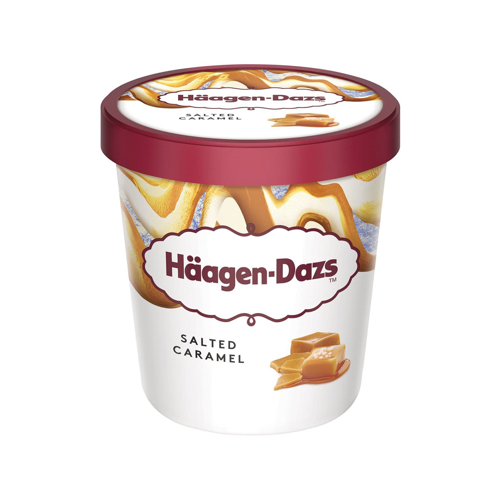 Haagen Dazs παγωτό οικογενειακό salted caramel 0.4kg εικόνα 1
