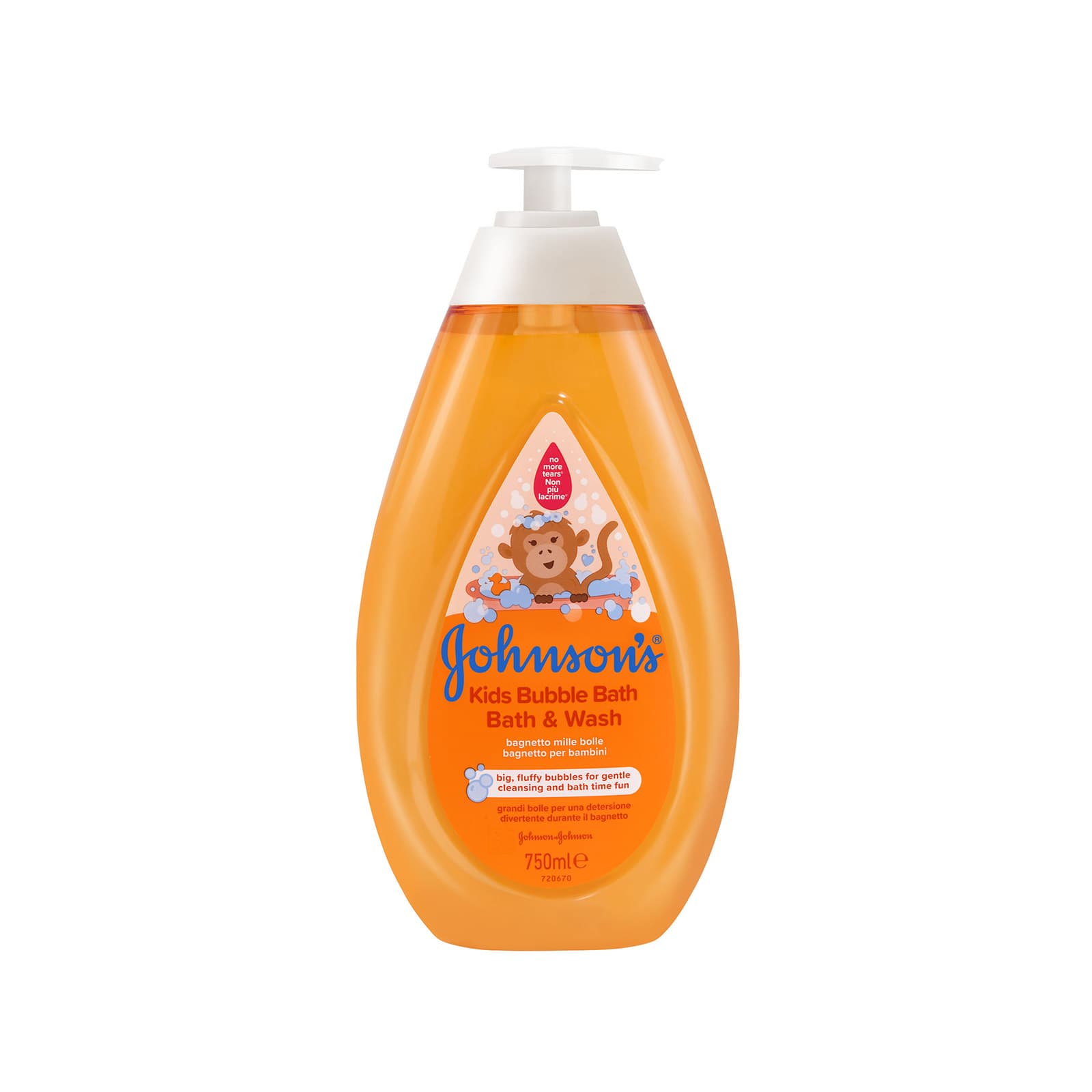 Johnson's σαμπουάν & αφρόλουτρο παιδικό 750ml εικόνα 1