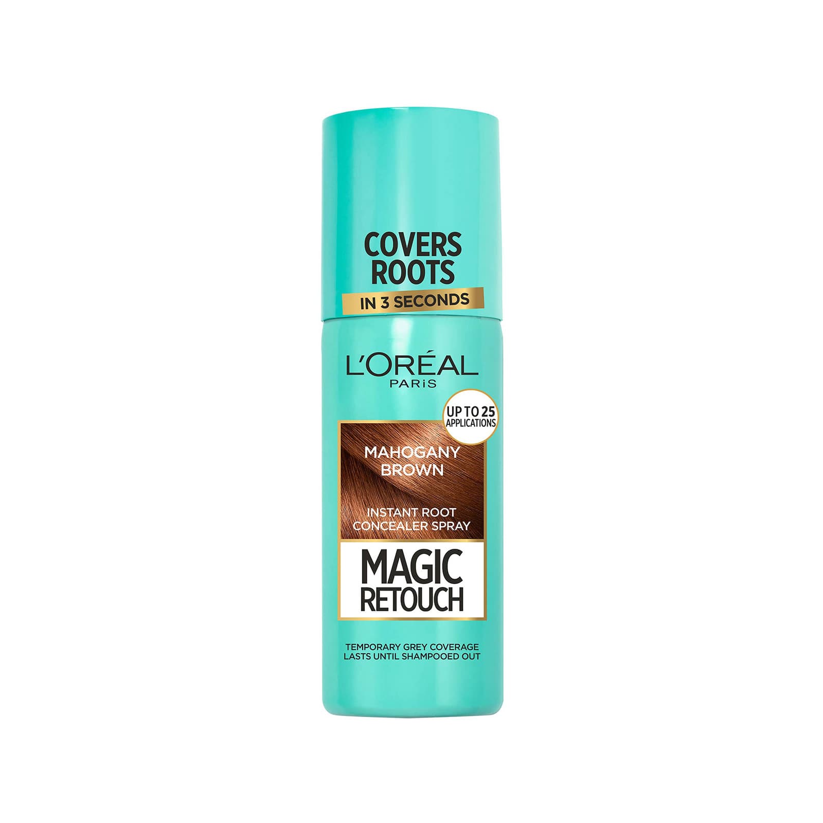 L'oreal Magic Retouch βαφή μαλλιών σε spray mahogany brown κατάλληλο για ρίζα μαλλιών 75ml εικόνα 1