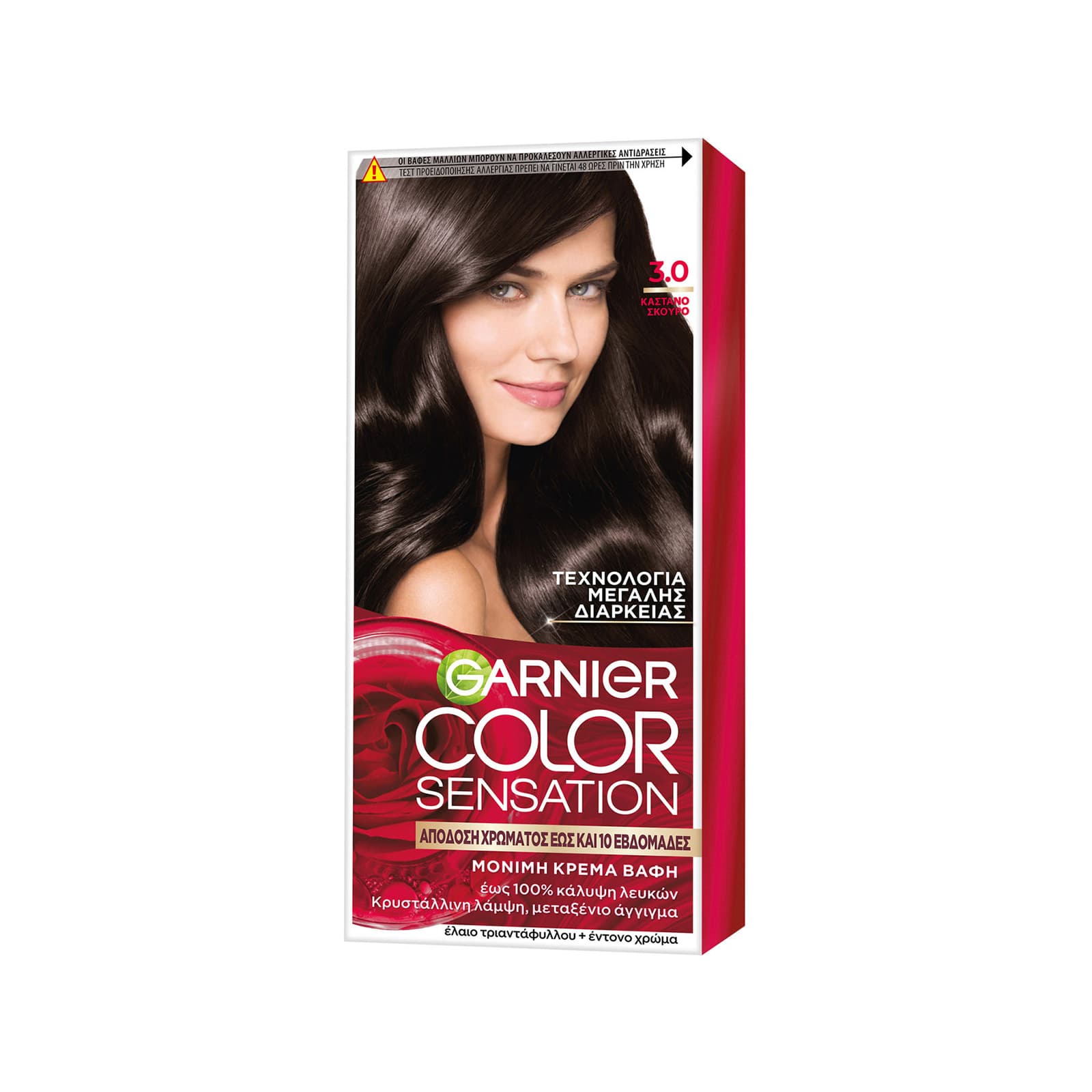 Garnier Color Sensation βαφή μαλλιών καστανο σκούρο Nο. 3 110ml εικόνα 1
